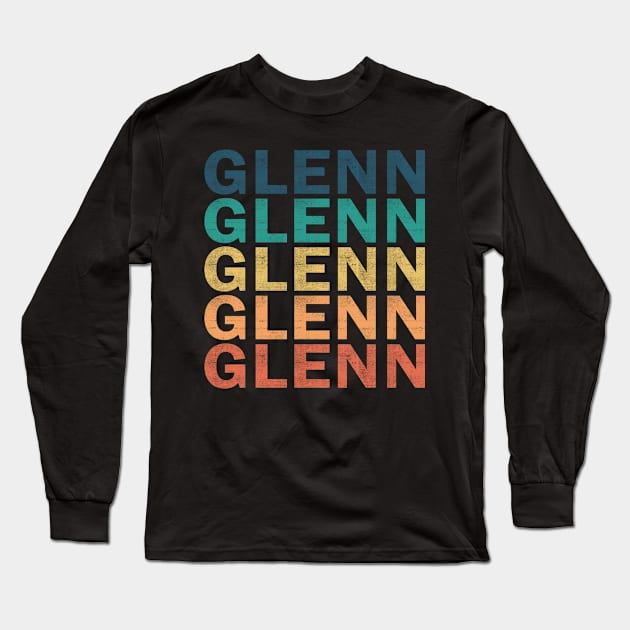 Glenn Name T Shirt - Glenn Vintage Retro Name Gift Item Tee Long Sleeve T-Shirt by henrietacharthadfield